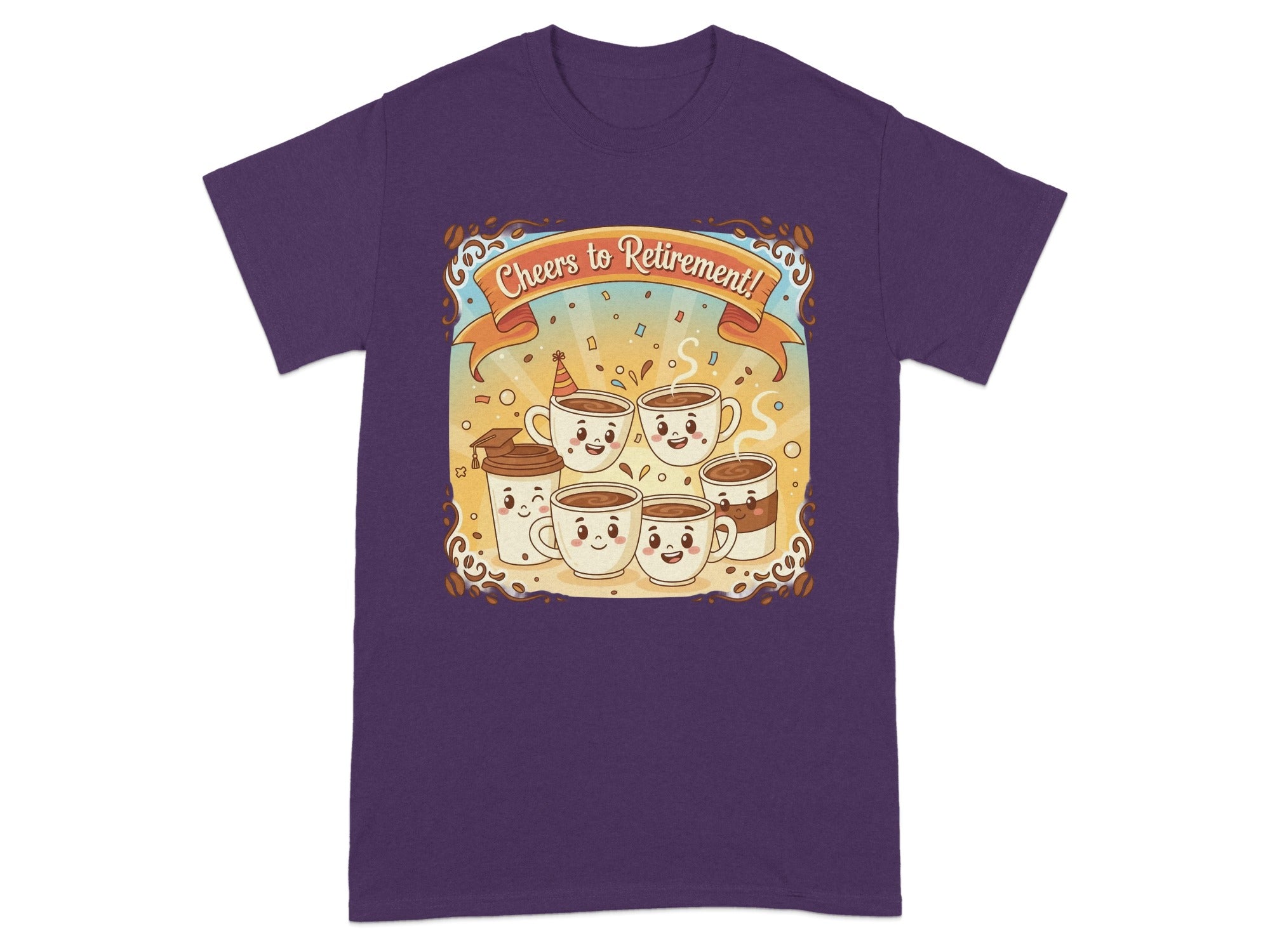 Cheers to Retirement Coffee Mug Design T-Shirt