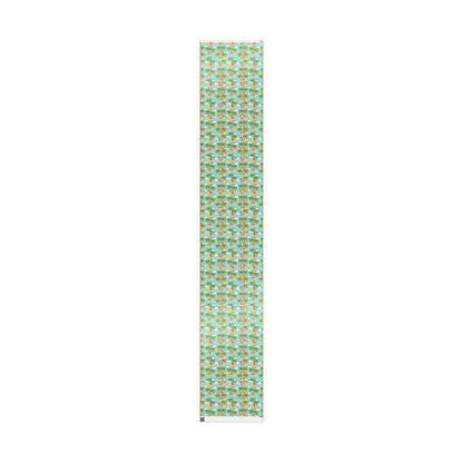 Floral Patterned Green and Yellow Long Roll product