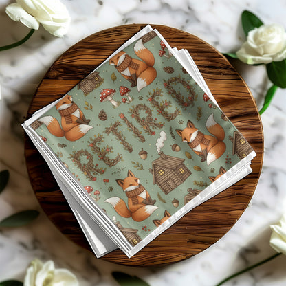 Retired Fox Woodland Theme Custom Printed Product
