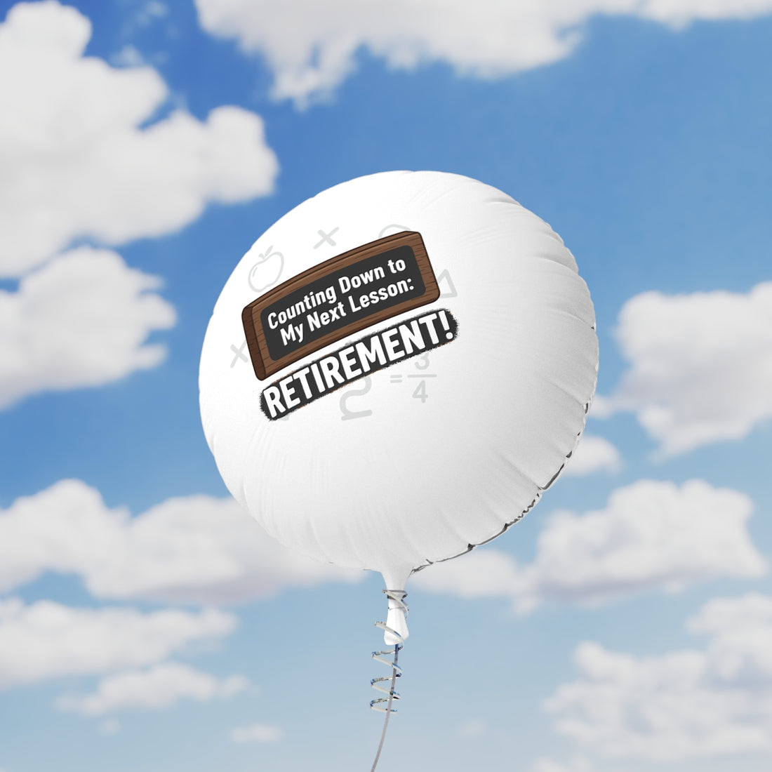 Counting Down to My Next Lesson Retirement | Retirement! | Delightful 11in or 22in Mylar Ballon - Retiree Gifts Retirement Party