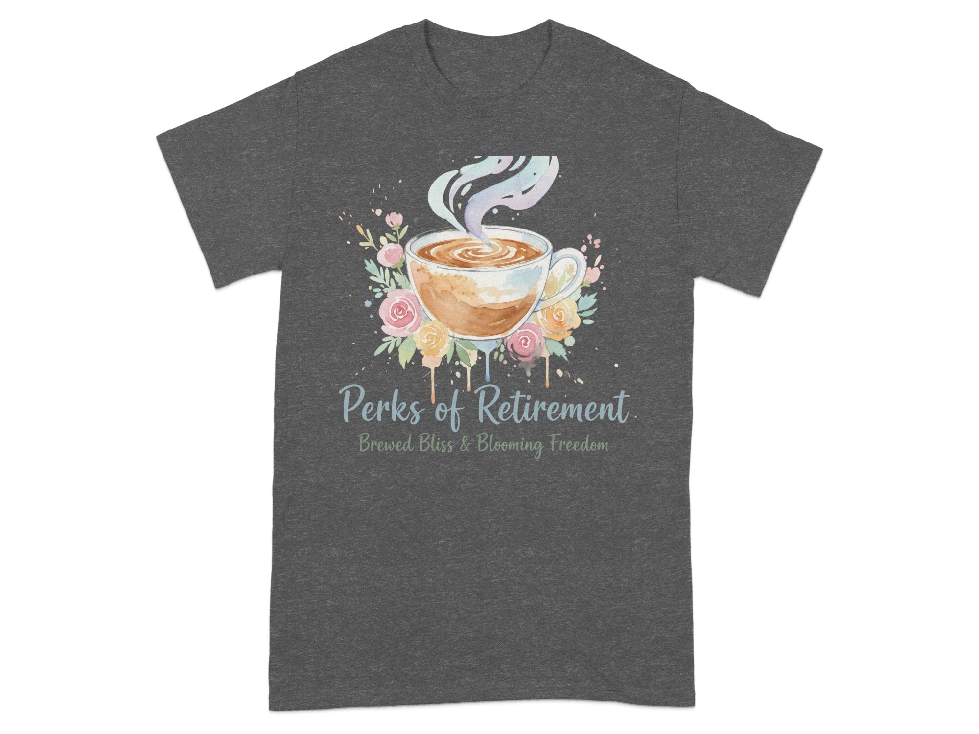 Perks of Retirement Brewed Bliss Blooming Freedom shirt