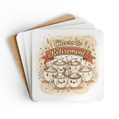 Cheers to Retirement Celebration Coaster Set