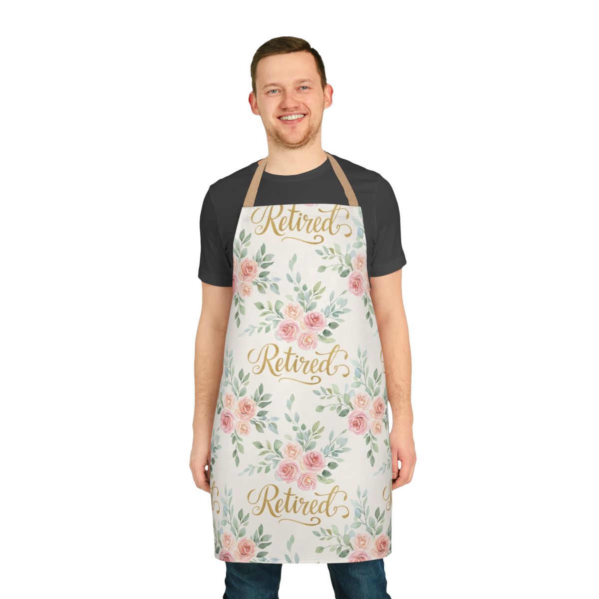 Retired Floral Design Apron Perfect for Kitchen Use