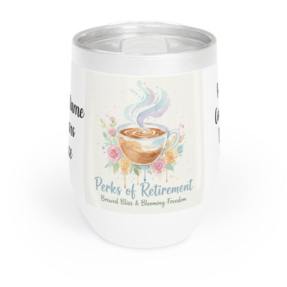 Perks of Retirement Brewed Bliss Blooming Freedom mug