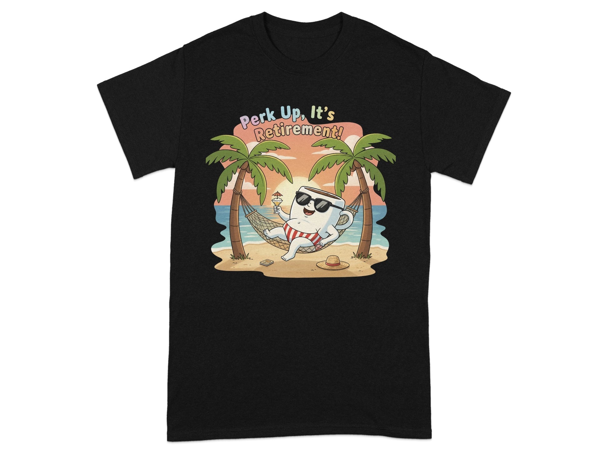 Perk Up It's Retirement Graphic Tee Product