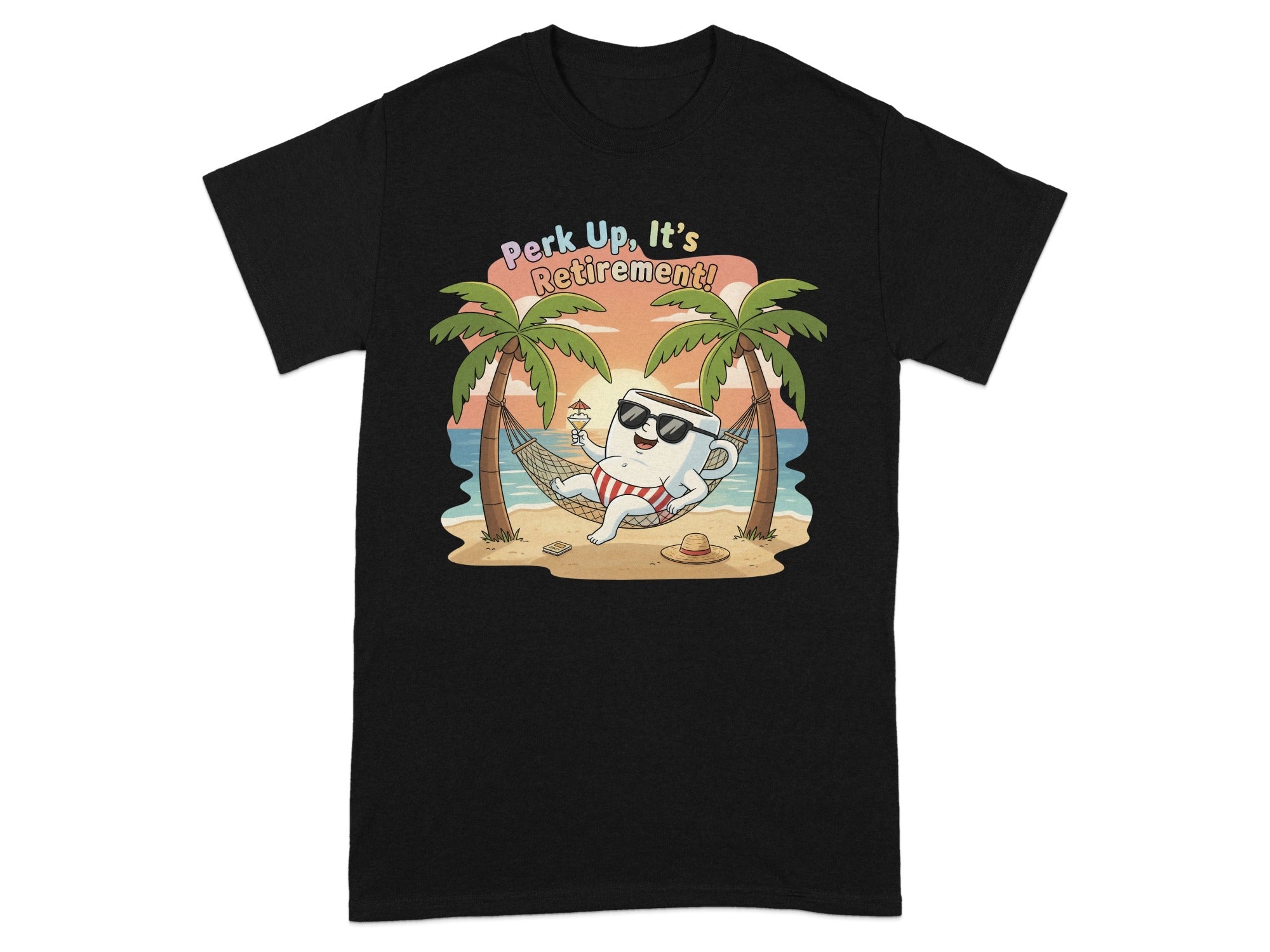 Perk Up It's Retirement Graphic Tee Product