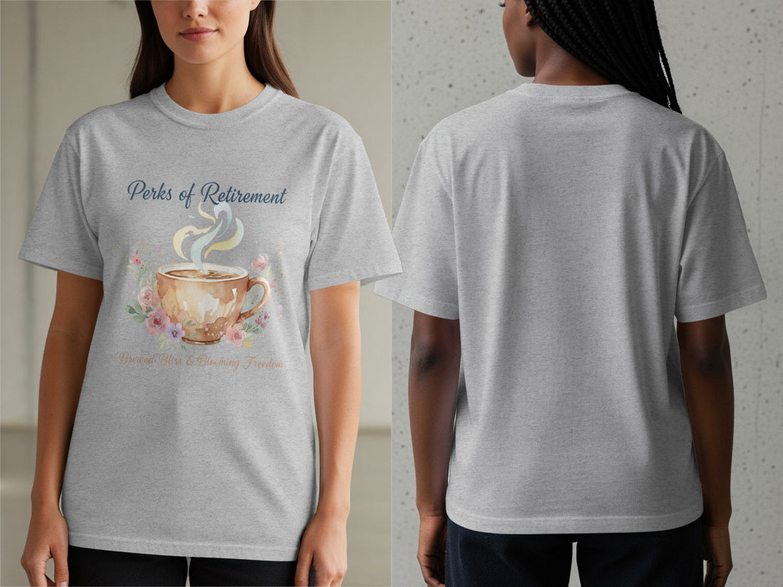 Perks of Retirement Brewed Bliss & Blooming Freedom Shirt