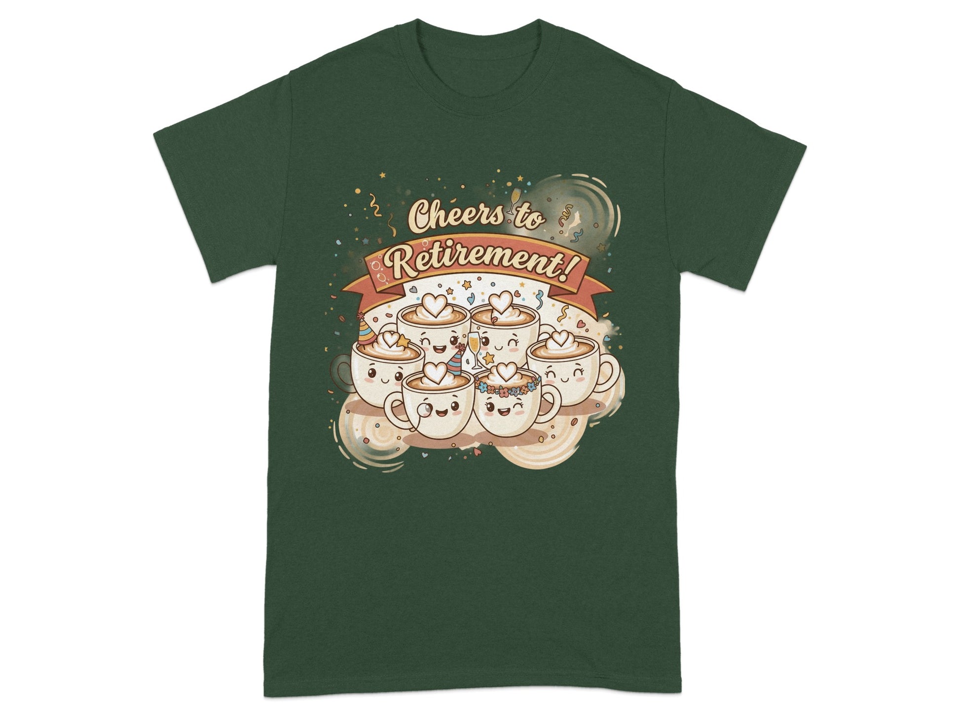 Cheers to Retirement Coffee Celebration T-Shirt