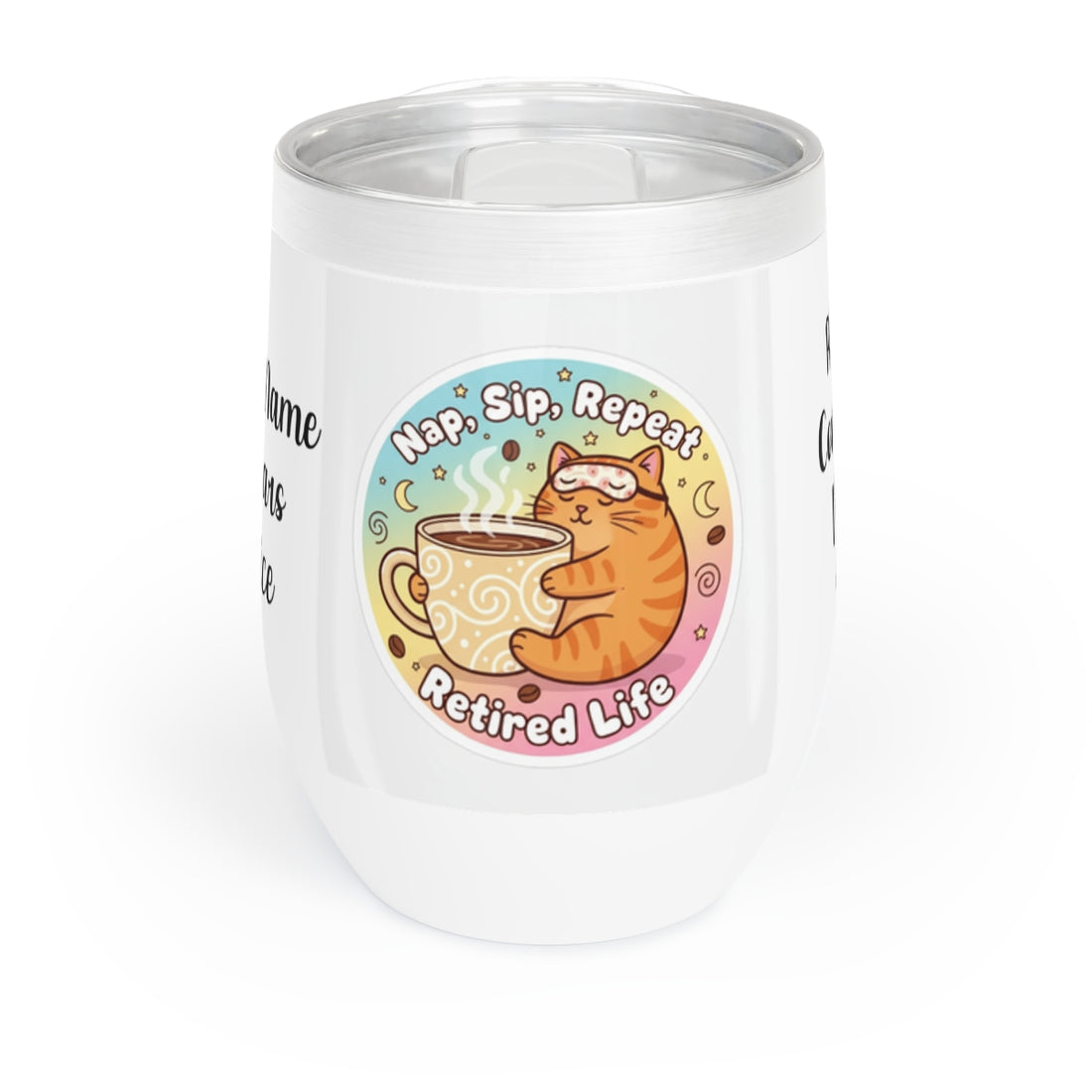 Nap Sip Repeat Retired Life Cat Mug