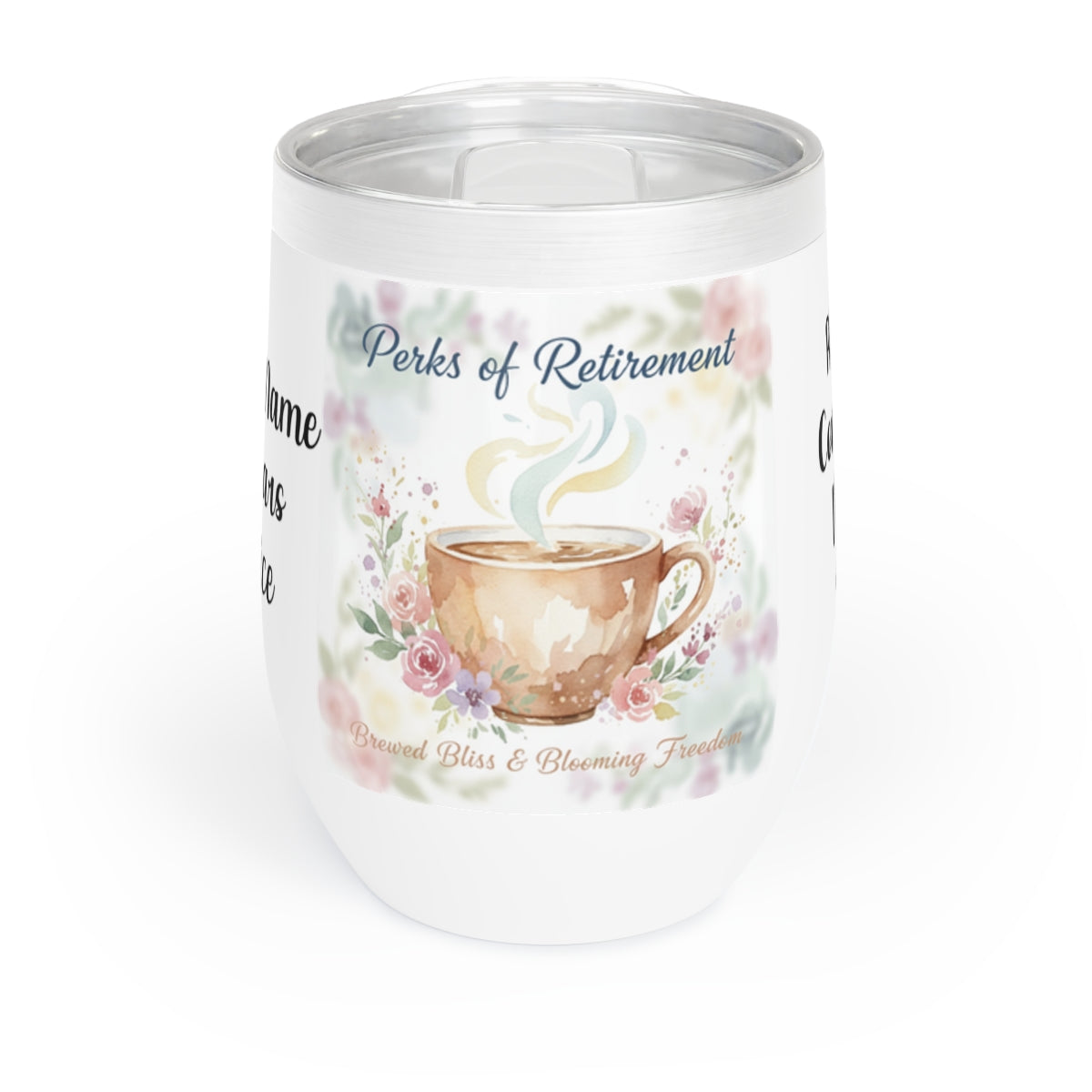 Perks of Retirement Brewed Bliss Blooming Freedom Cup