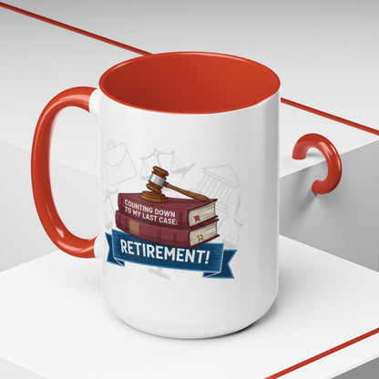 Counting Down to My Last Case Retirement | Fun Gift for Retiring Professionals Gold Silver Black Access Mugs - Retiree Gifts Retirement Party