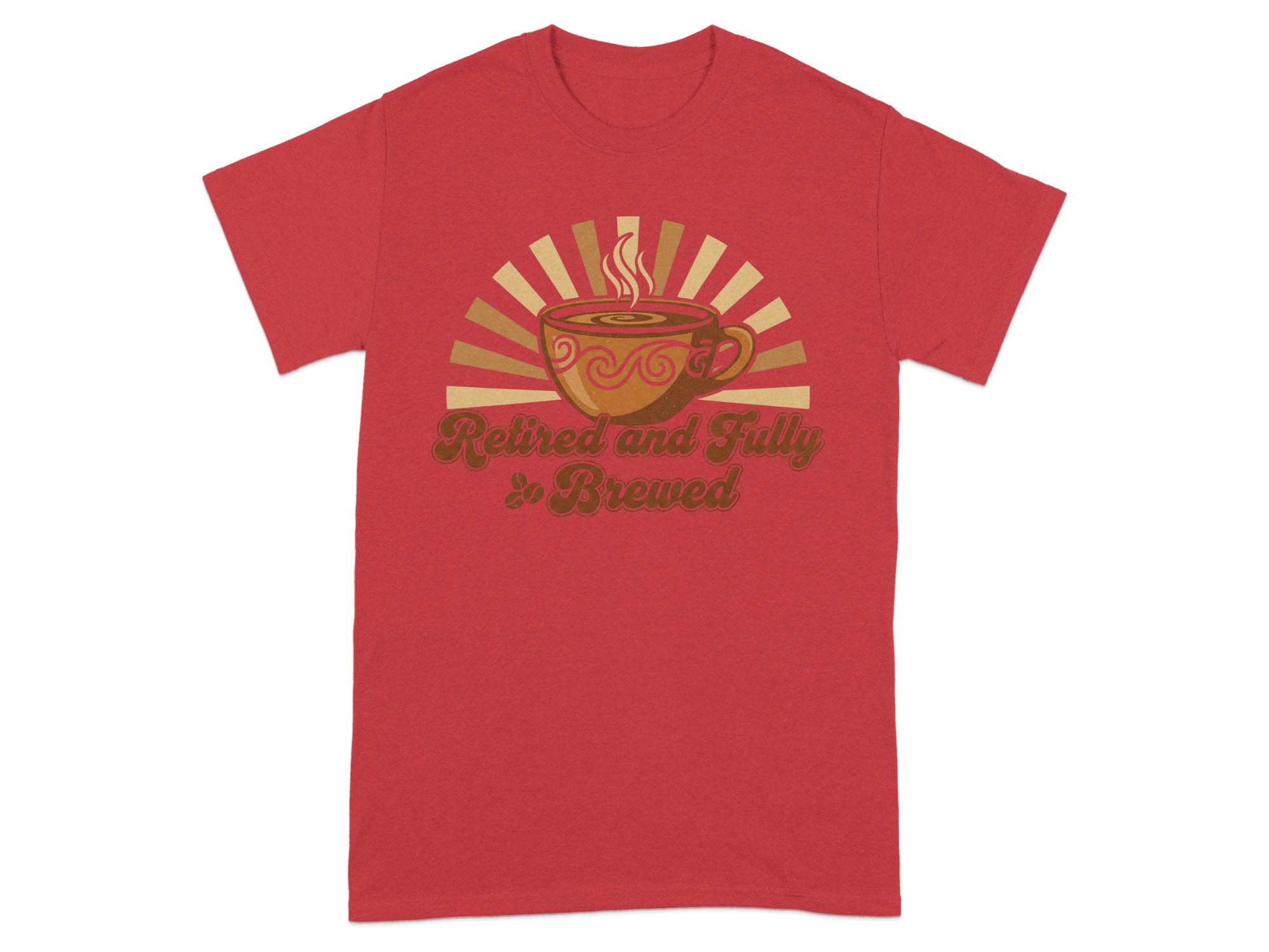 Retired and Fully Brewed Funny Coffee Lovers T-Shirt