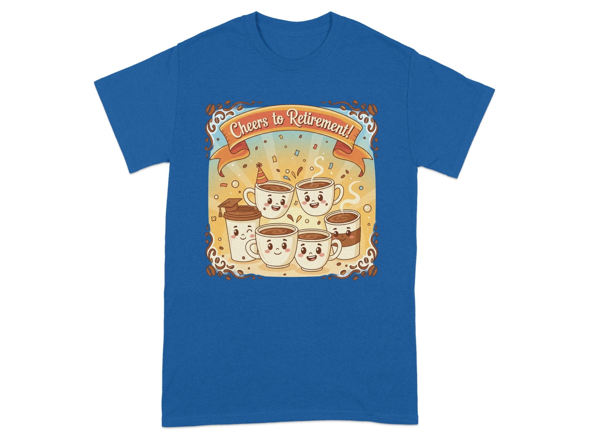 Cheers to Retirement Fun Coffee Cups T-shirt
