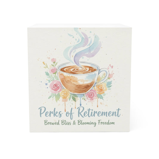 Perks of Retirement Brewed Bliss & Blooming Freedom Wall Art