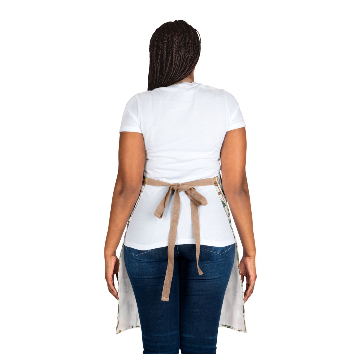Stylish Kitchen Apron with Adjustable Waist Ties