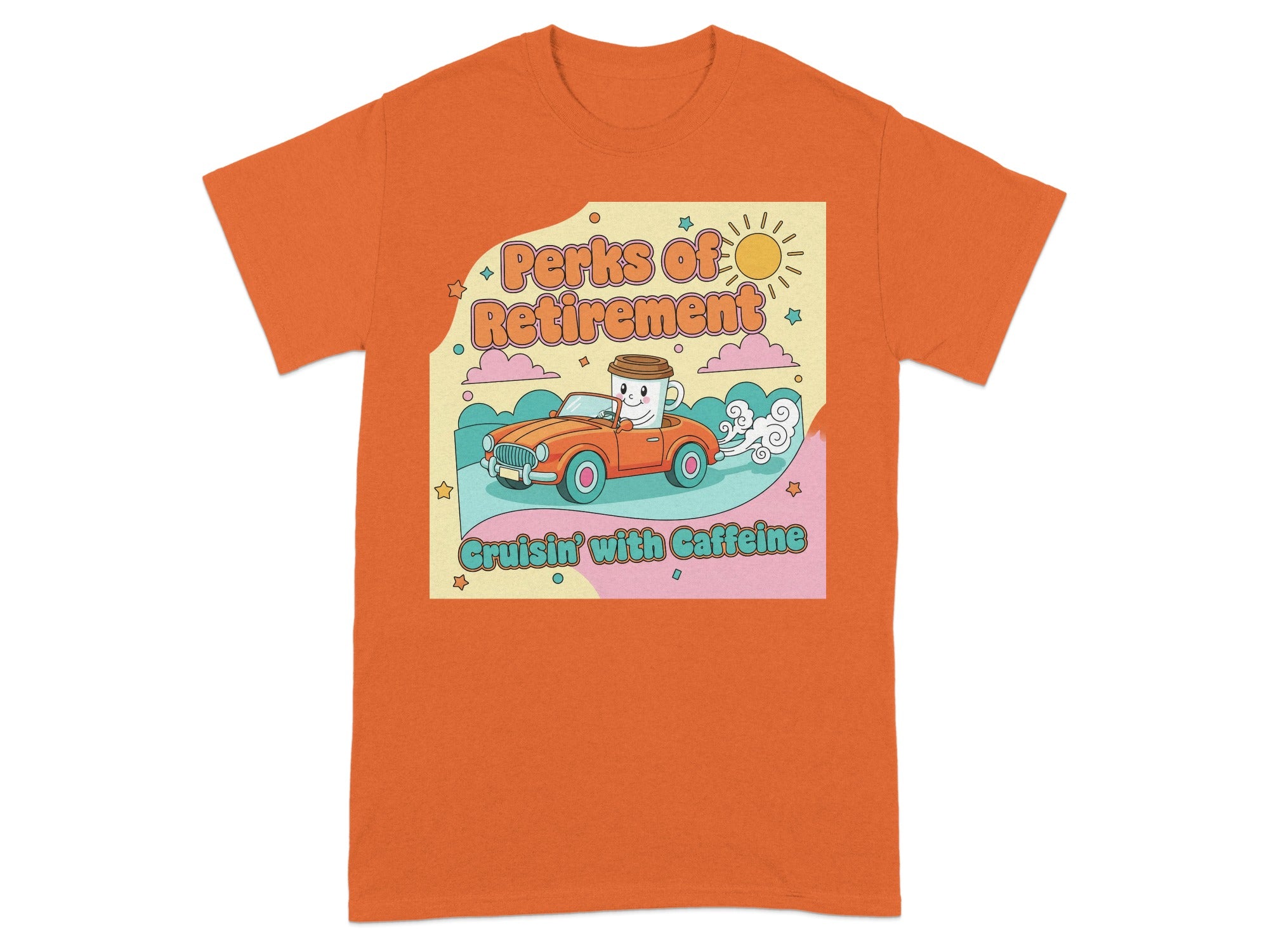 Perks of Retirement Cruisin with Caffeine Shirt
