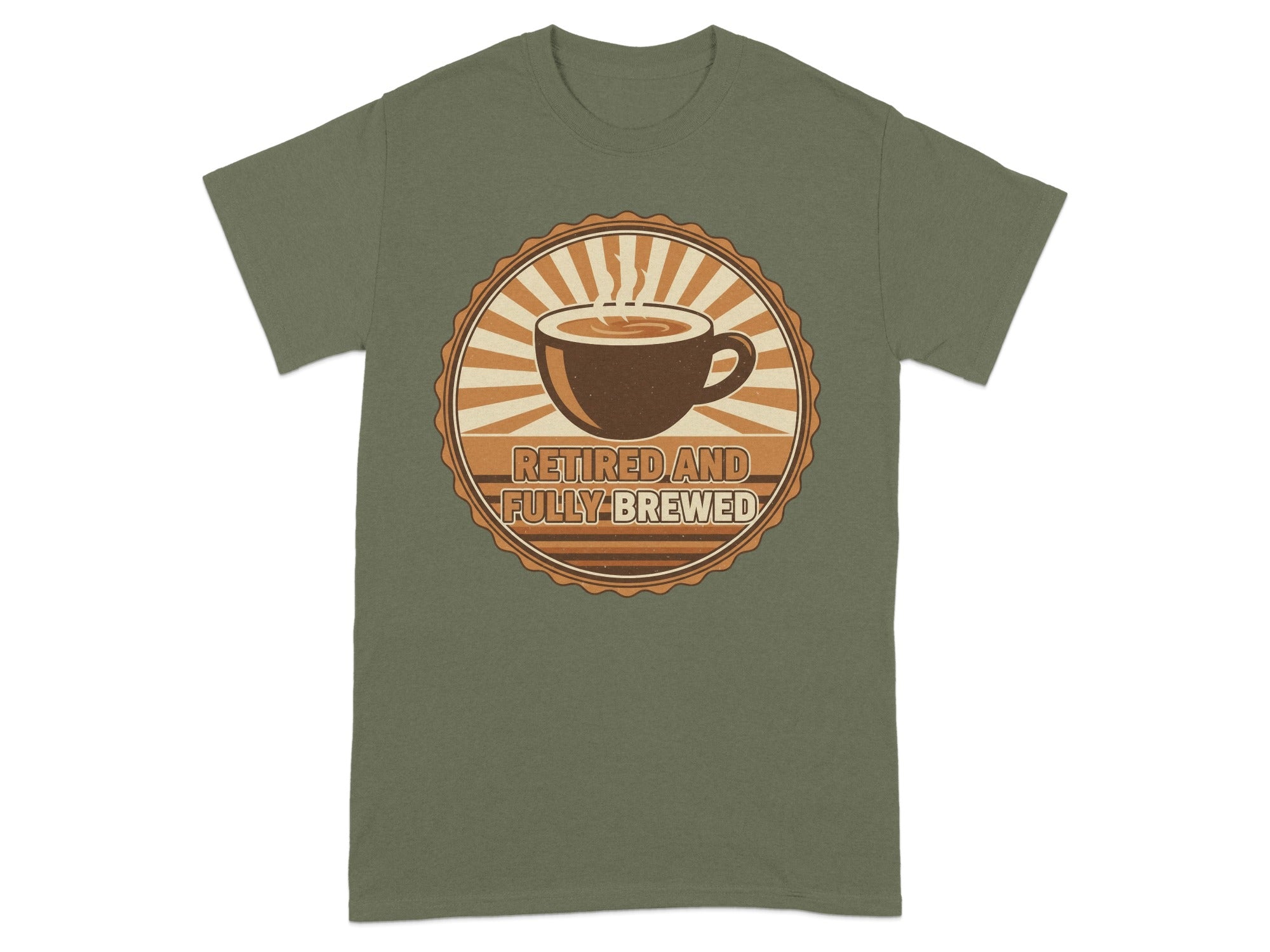 Retired and Fully Brewed Graphic Tee