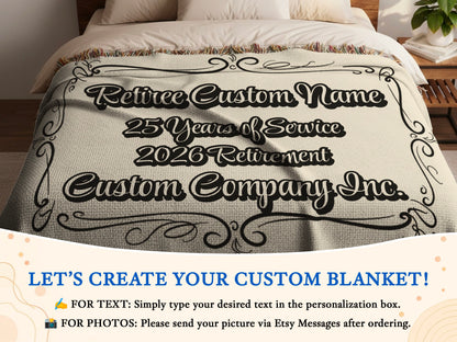 Retiree Custom Name 2026 Retirement Blanket product