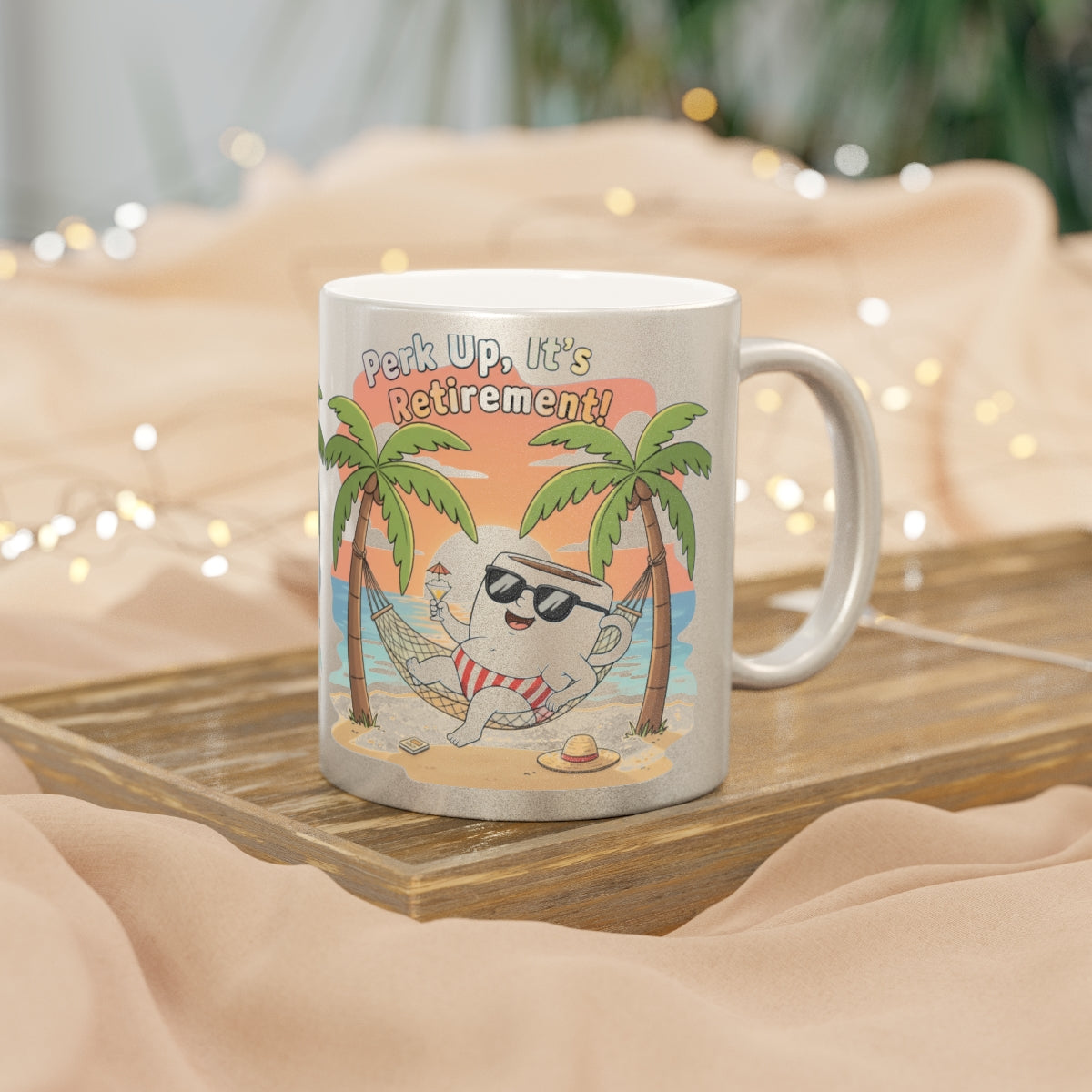 Perk Up It's Retirement Fun Coffee Mug for Relaxation