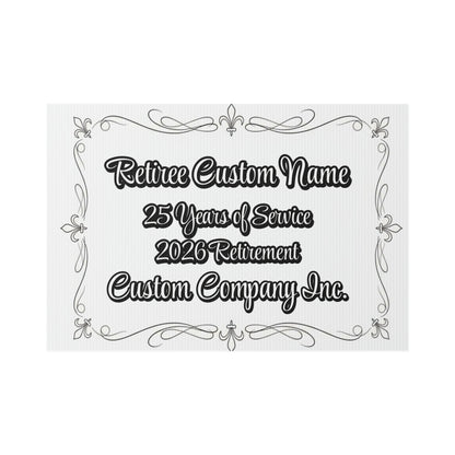 Custom Engraved 25 Years Service Retirement Plaque product