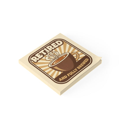 Retired and Fully Brewed Square Art Decorative Sign
