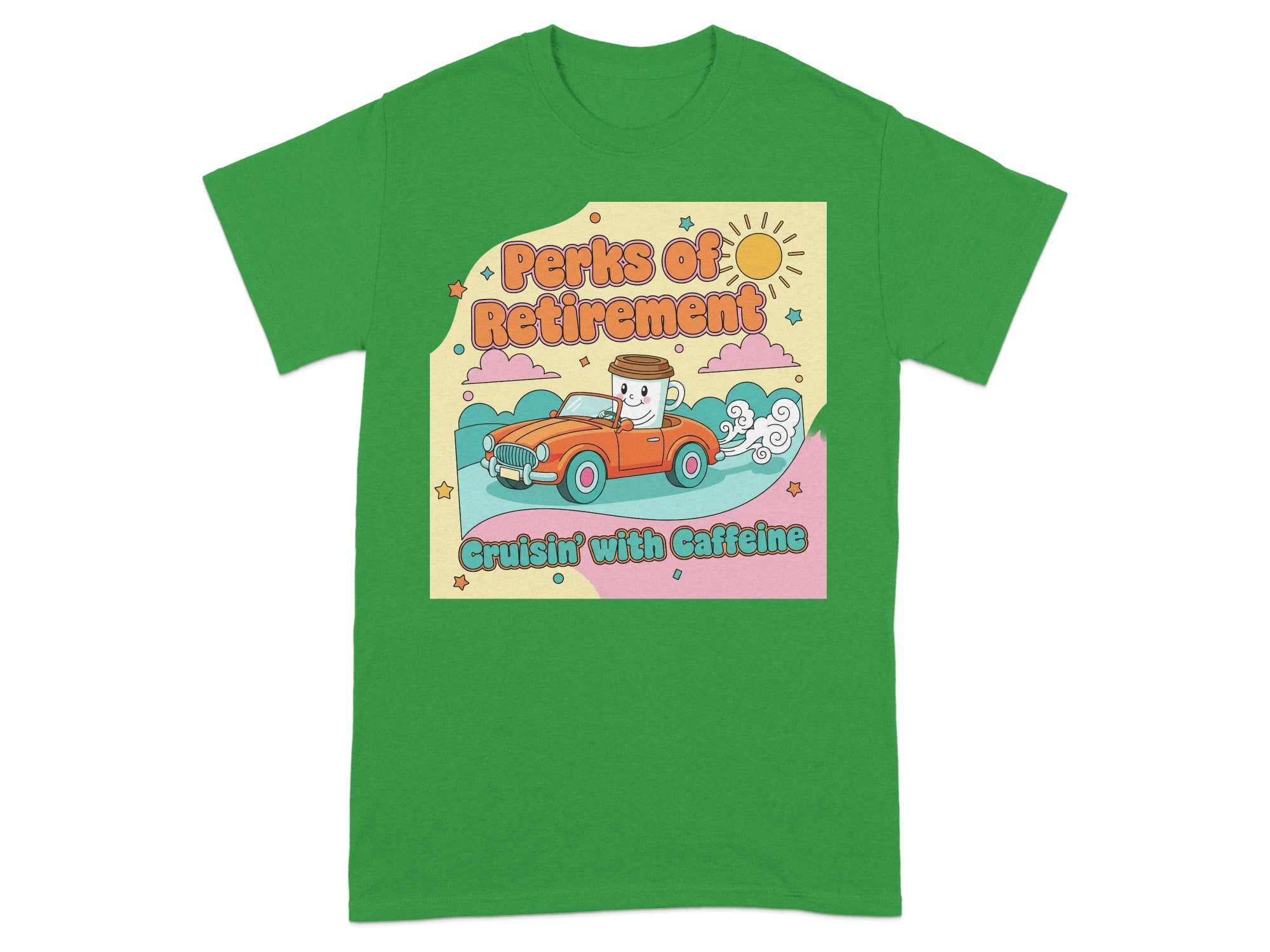 Perks of Retirement Cruisin with Caffeine T-Shirt