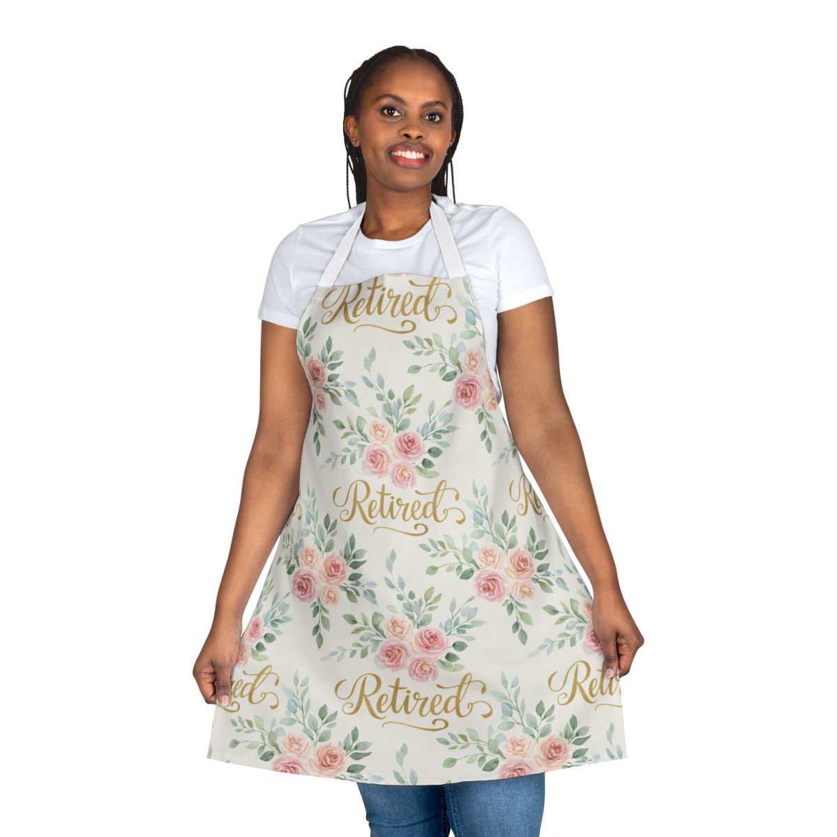 Retired Floral Apron with Beautiful Design