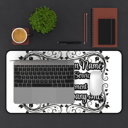 Customized Elegant Floral Design Laptop Desk Mat
