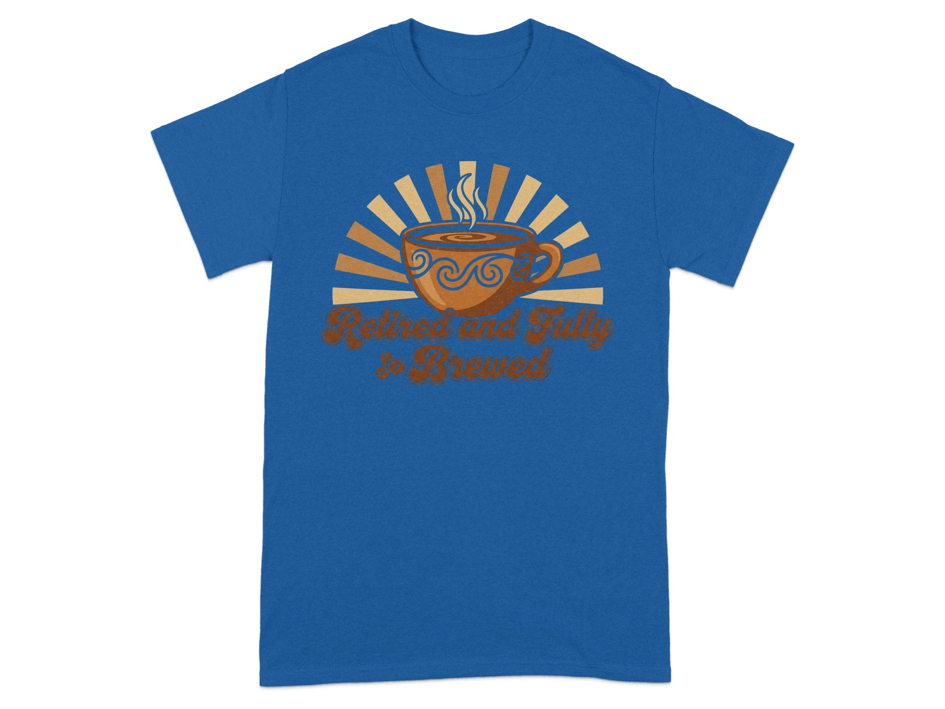 Retired and Fully Brewed Coffee Lover Graphic T-shirt