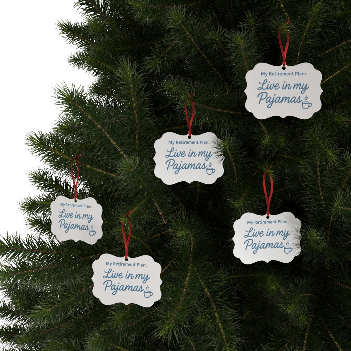 My Retirement Plan: Live in my Pajamas Ornaments | Celebrate Your Retirement - Retiree Gifts Retirement Party