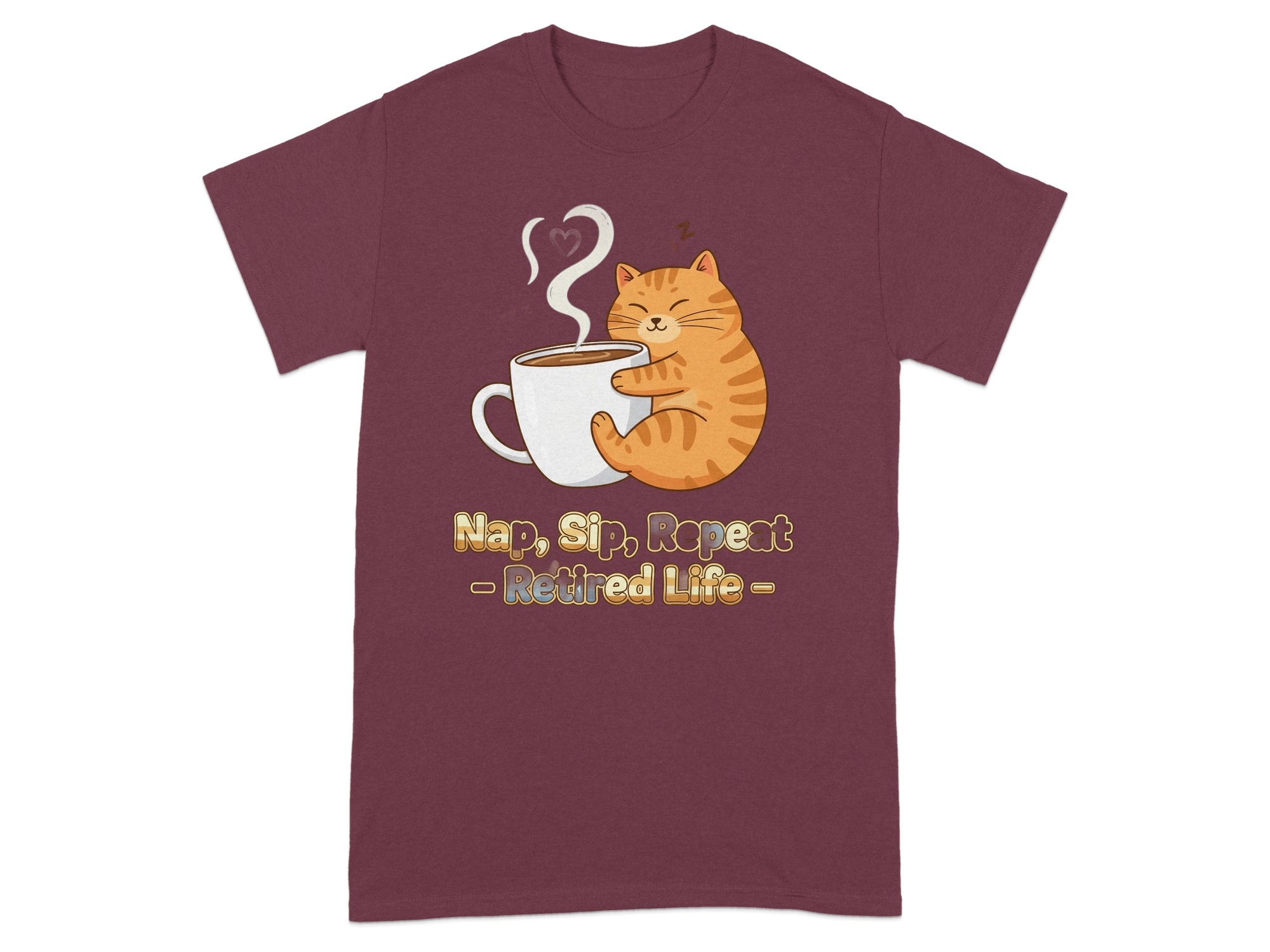 Nap Sip Repeat Retired Life | Retirement Cat | Perfect gift for new retiree