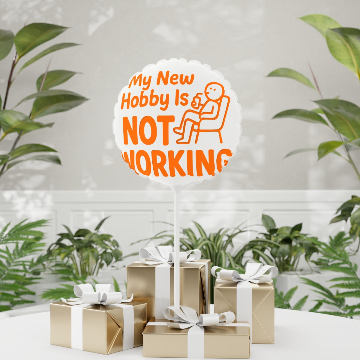 My New Hobby Is NOT Working | Celebration Mylar Ballons 11in or 22in - Retiree Gifts Retirement Party