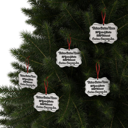 Personalized Engraved Christmas Tree Ornaments pack