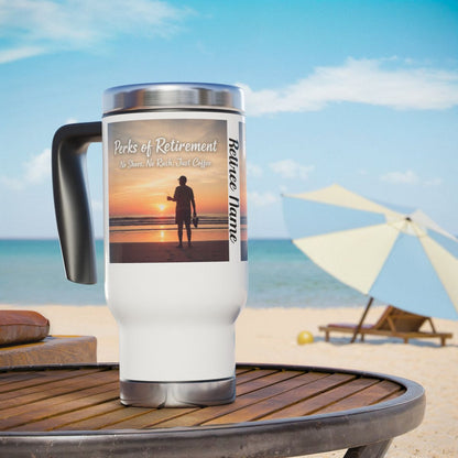 Personalized Perks of Retirement Travel Mug Retirement Gift