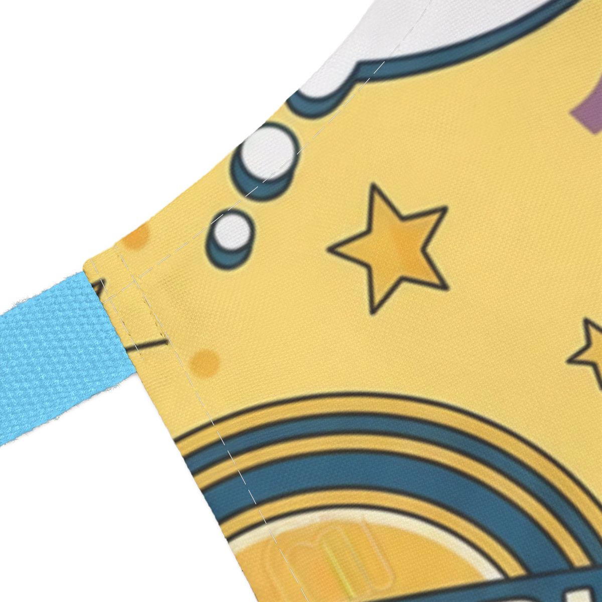 Cute Cartoon Stars and Blue Handle Kid's Bag
