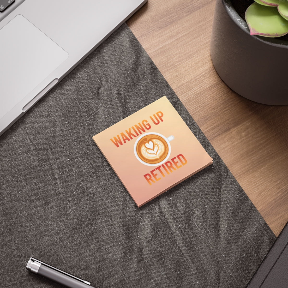Waking Up Retired Coffee Themed Desk Decor Product