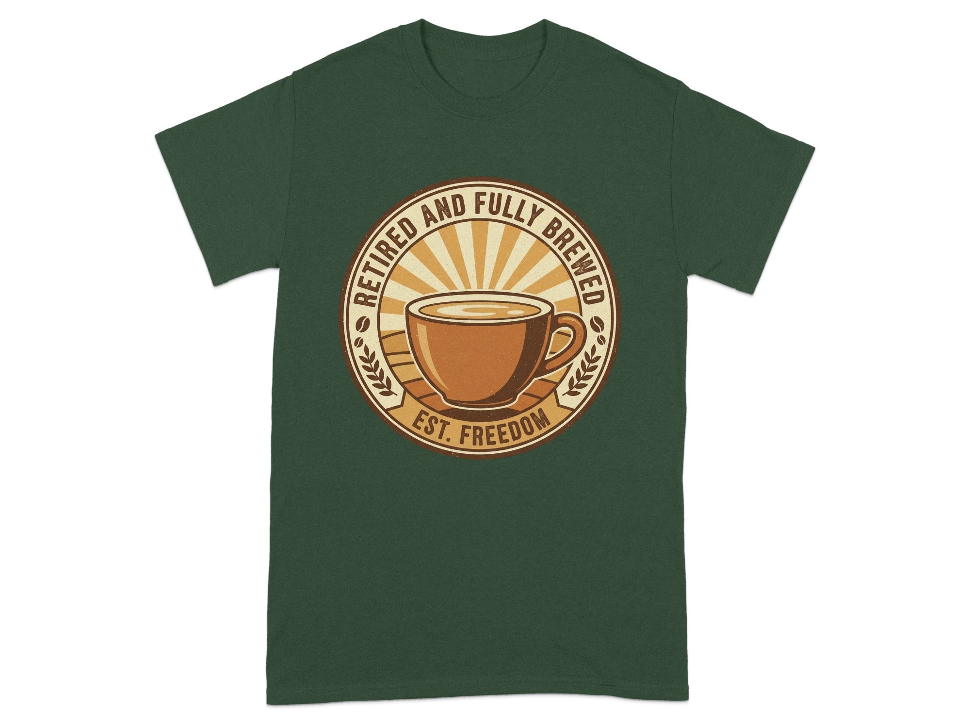 Retired And Fully Brewed Coffee Lover Shirt