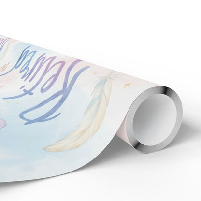 Magical Unicorn and Feathers Wall Poster
