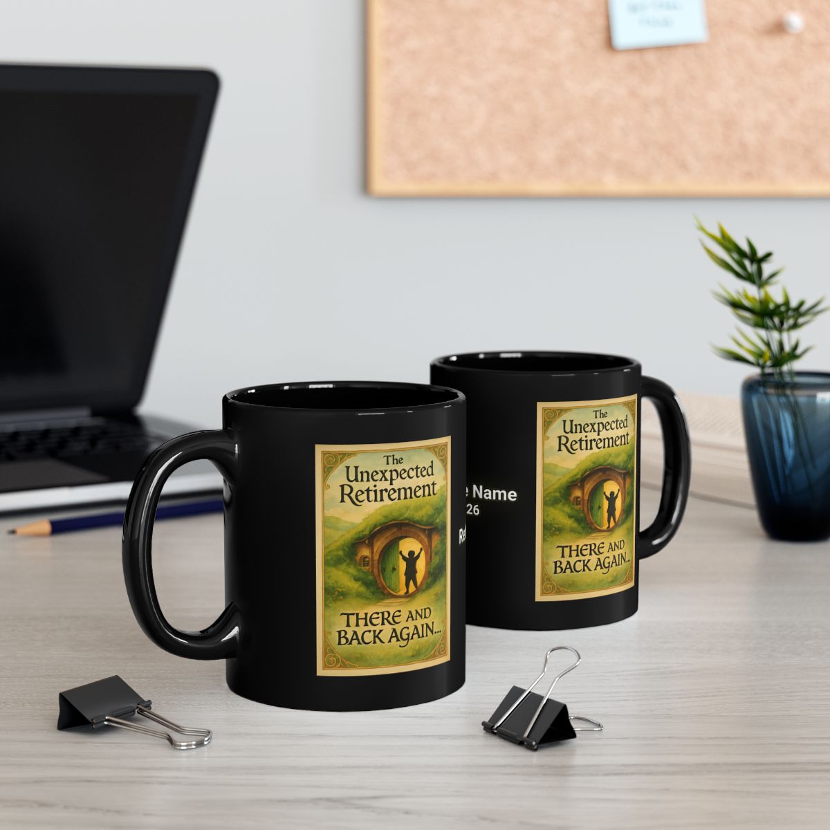 The Unexpected Retirement There and Back Again mug