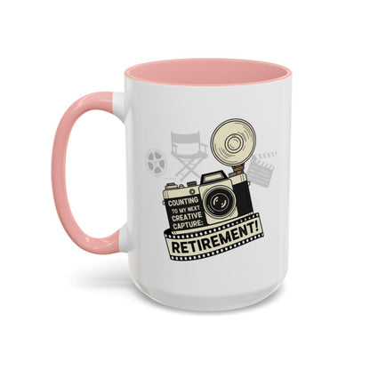 Counting to My Next Creative Capture | Retirement Gold Silver Black or Access Mugs - Retiree Gifts Retirement Party