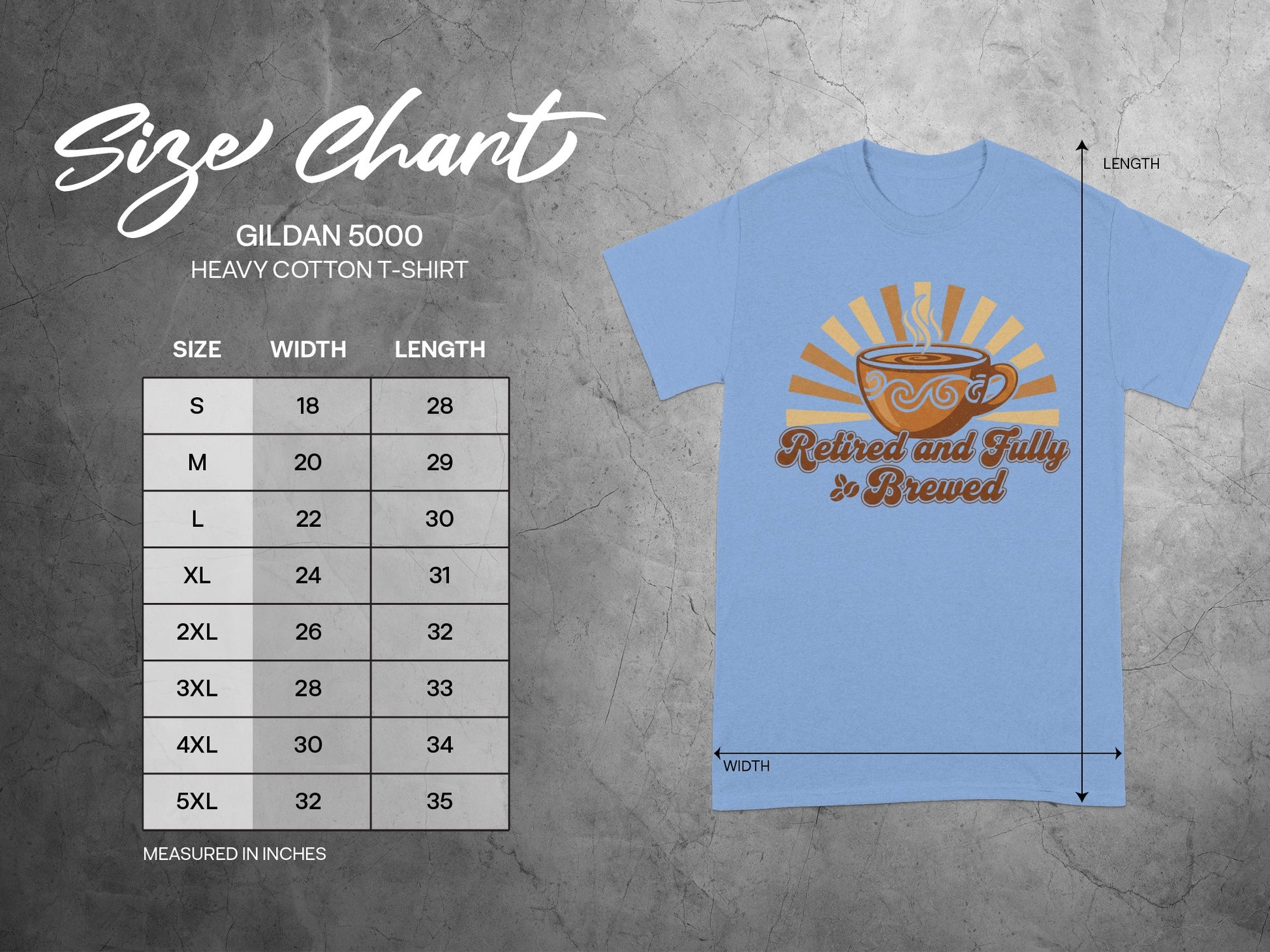 Retired and Fully Brewed Design Heavy Cotton T-Shirt