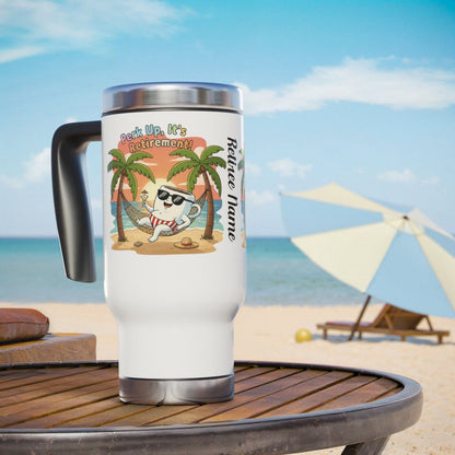 Retirement Beach Vacation Theme Travel Mug Product