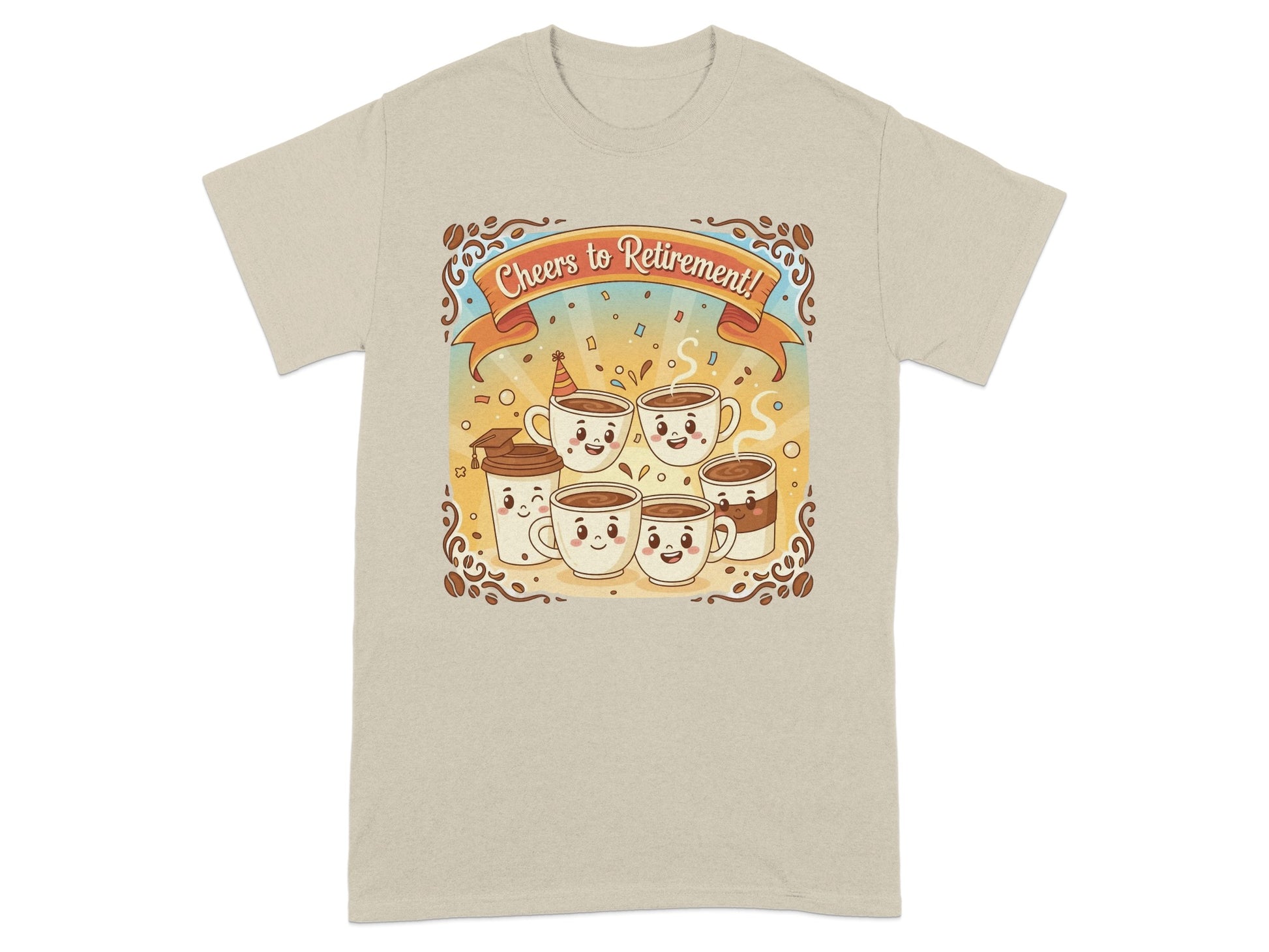 Cheers to Retirement Coffee Mug Design T-shirt