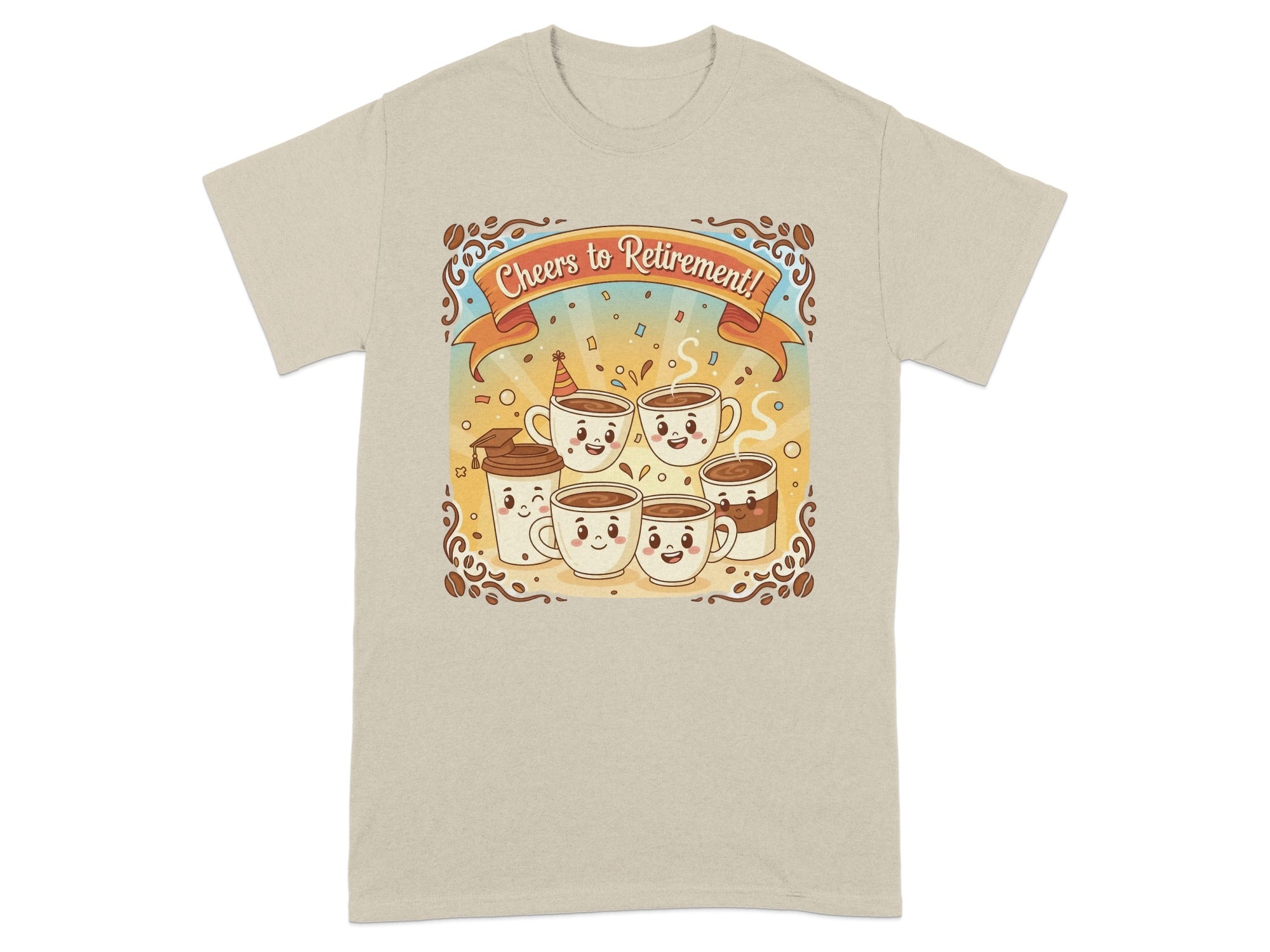 Cheers to Retirement Coffee Mug Design T-shirt