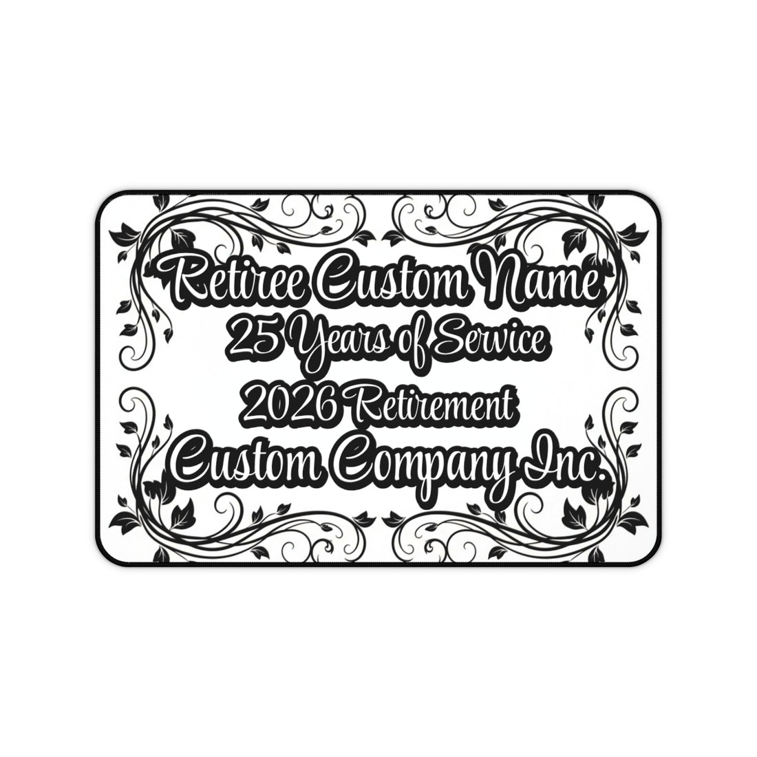 Custom Retirement Plaque 25 Years of Service Gift