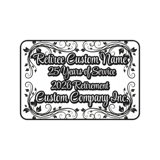 Custom Retirement Plaque 25 Years of Service Gift