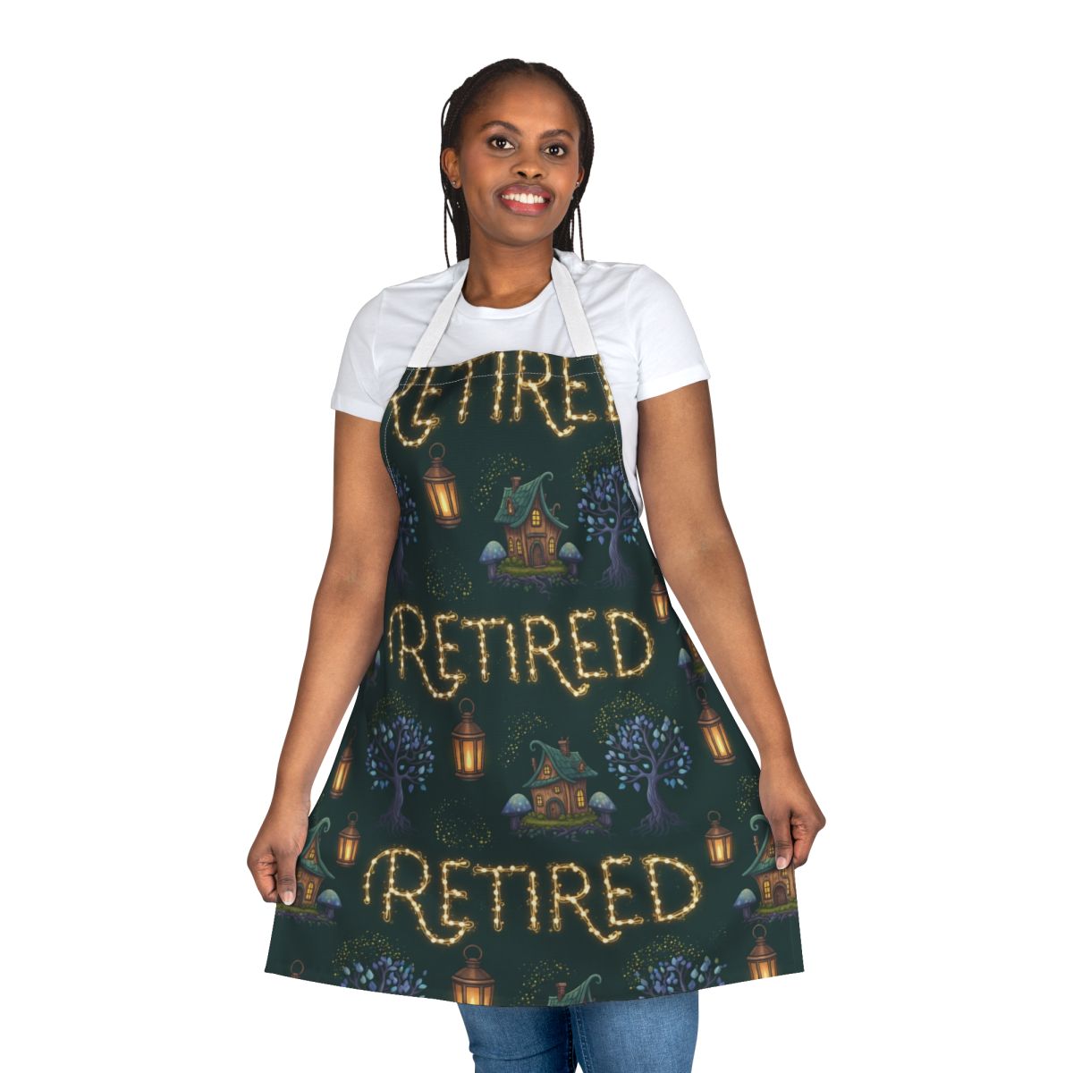 Retired Light Up Evening Scene Apron