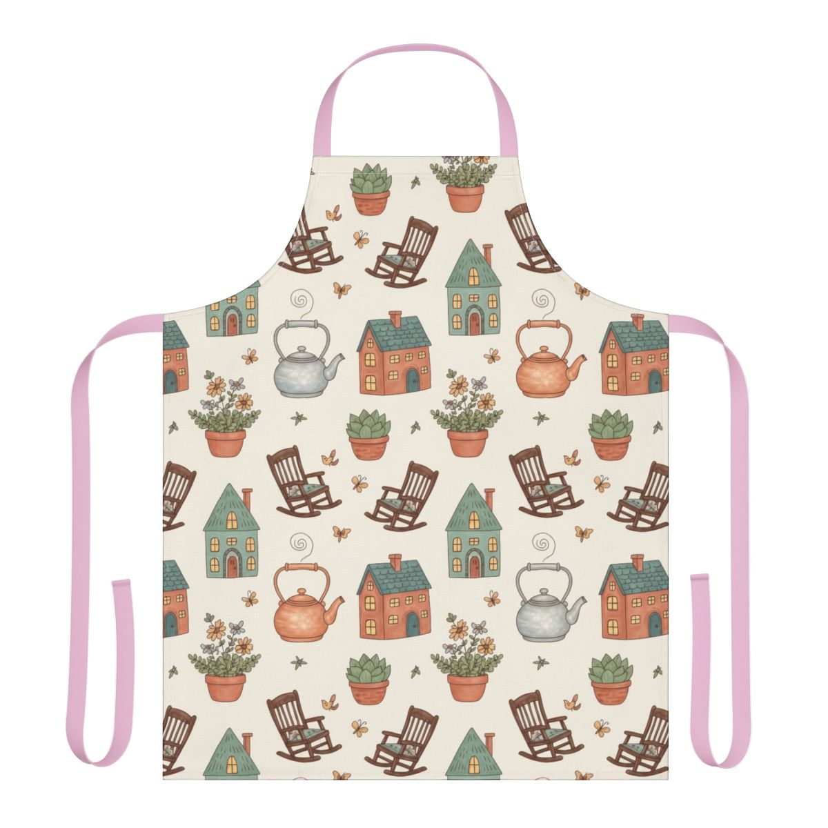 Vintage Style Garden Illustrated Apron Kitchen Decor