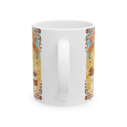 Colorful Coffee Lover's Delight Mug for Everyday Use