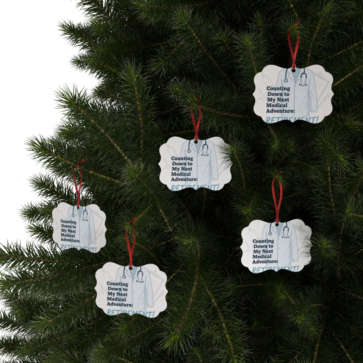Counting Down Next Medical Adventure Retirement! | Custom Cur Ornaments - Retiree Gifts Retirement Party